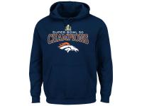 Men Denver Broncos Majestic Big & Tall Super Bowl 50 Champions Choice VIII Pullover Hoodie - Navy