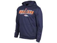 Men Denver Broncos Majestic Synthetic Hoodie Sweatshirt C Navy Blue