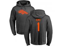 Men Denver Broncos Marquette King Ash Nike - #1 NFL Pullover Hoodie One Color