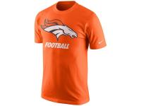 Men Denver Broncos Nike Facility T-Shirt - Orange