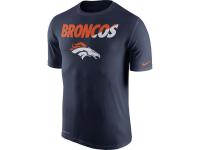 Men Denver Broncos Nike Legend Staff Practice Performance T-Shirt - Navy Blue