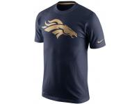 Men Denver Broncos Nike Navy Championship Drive Gold Collection Performance T-Shirt