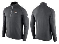 Men Denver Broncos Nike Pullover Hoodie - Grey