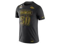 Men Denver Broncos Nike Super Bowl 50 Champions Gold Pack T-Shirt - Black