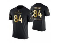 Men Denver Broncos Troy Fumagalli #84 Metall Dark Golden Special Limited Edition With Message T-Shirt