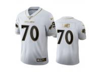 Men Ja'Wuan James Broncos White 100th Season Golden Edition Jersey