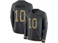 Men Nike Denver Broncos #10 Emmanuel Sanders Limited Black Salute to Service Therma Long Sleeve NFL Jersey