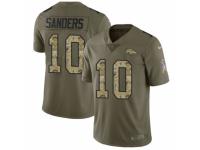 Men Nike Denver Broncos #10 Emmanuel Sanders Limited Olive/Camo 2017 Salute to Service NFL Jersey