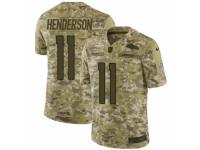 Men Nike Denver Broncos #11 Carlos Henderson Limited Camo 2018 Salute to Service NFL Jersey