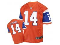 Men Nike Denver Broncos #14 Cody Latimer Game Orange Jersey