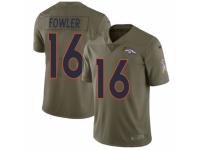 Men Nike Denver Broncos #16 Bennie Fowler Limited Olive 2017 Salute to Service NFL Jersey