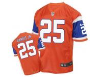 Men Nike Denver Broncos #25 Chris Harris Jr Game Orange Jersey