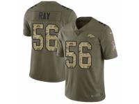 Men Nike Denver Broncos #56 Shane Ray Limited Olive/Camo 2017 Salute to Service NFL Jersey