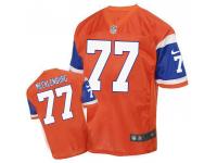 Men Nike Denver Broncos #77 Karl Mecklenburg Game Orange Jersey