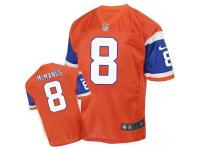 Men Nike Denver Broncos #8 Brandon McManus Game Orange Jersey