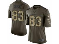 Men Nike Denver Broncos #83 A.J. Derby Elite Green Salute to Service NFL Jersey