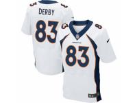 Men Nike Denver Broncos #83 A.J. Derby Elite White NFL Jersey