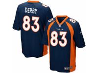 Men Nike Denver Broncos #83 A.J. Derby Game Navy Blue Alternate NFL Jersey