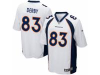 Men Nike Denver Broncos #83 A.J. Derby Game White NFL Jersey