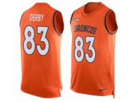 Men Nike Denver Broncos #83 A.J. Derby Limited Orange Player Name & Number Tank Top NFL Jersey