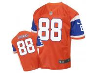 Men Nike Denver Broncos #88 Demaryius Thomas Game Orange Jersey