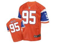 Men Nike Denver Broncos #95 Derek Wolfe Orange Game Jersey