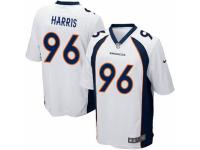 Men Nike Denver Broncos #96 Shelby Harris Game White NFL Jersey