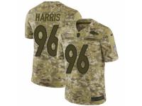 Men Nike Denver Broncos #96 Shelby Harris Limited Camo 2018 Salute to Service NFL Jersey