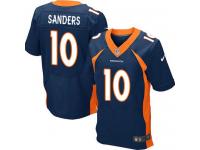 Men Nike NFL Denver Broncos #10 Emmanuel Sanders Authentic Elite Navy Blue Jersey