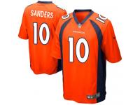 Men Nike NFL Denver Broncos #10 Emmanuel Sanders Home Orange Game Jersey