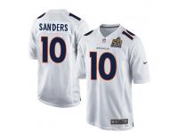 Men Nike NFL Denver Broncos #10 Emmanuel Sanders Super Bowl 50 Game White Jersey