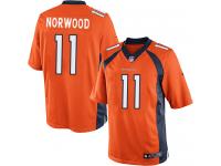 Men Nike NFL Denver Broncos #11 Jordan Norwood Home Orange Limited Jersey