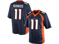 Men Nike NFL Denver Broncos #11 Jordan Norwood Navy Blue Limited Jersey