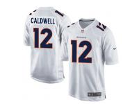 Men Nike NFL Denver Broncos #12 Andre Caldwell White Jersey