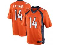 Men Nike NFL Denver Broncos #14 Cody Latimer Home Orange Limited Jersey