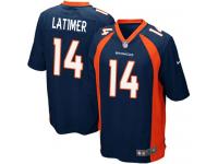 Men Nike NFL Denver Broncos #14 Cody Latimer Navy Blue Game Jersey