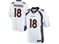 Men Nike NFL Denver Broncos #18 Peyton Manning Road White Limited Jersey