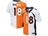 Men Nike NFL Denver Broncos #18 Peyton Manning TeamRoad Two Tone Limited Jersey