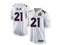 Men Nike NFL Denver Broncos #21 Aqib Talib Super Bowl 50 Game White Jersey