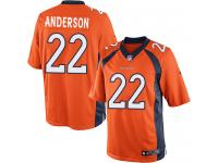 Men Nike NFL Denver Broncos #22 C.J. Anderson Home Orange Limited Jersey