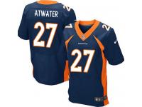 Men Nike NFL Denver Broncos #27 Steve Atwater Authentic Elite Navy Blue Jersey