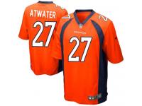 Men Nike NFL Denver Broncos #27 Steve Atwater Home Orange Game Jersey