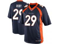 Men Nike NFL Denver Broncos #29 Bradley Roby Navy Blue Limited Jersey