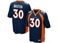 Men Nike NFL Denver Broncos #30 David Bruton Navy Blue Game Jersey