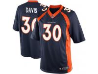 Men Nike NFL Denver Broncos #30 Terrell Davis Navy Blue Limited Jersey