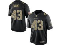 Men Nike NFL Denver Broncos #43 T.J. Ward Black Salute to Service Limited Jersey