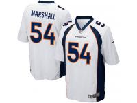 Men Nike NFL Denver Broncos #54 Brandon Marshall Road White Game Jersey