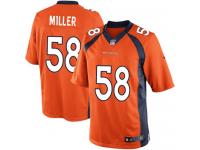 Men Nike NFL Denver Broncos #58 Von Miller Home Orange New Limited Jersey