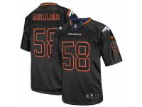 Men Nike NFL Denver Broncos #58 Von Miller Lights Out Black Limited Jersey