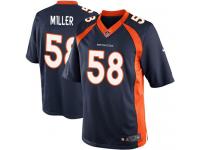 Men Nike NFL Denver Broncos #58 Von Miller Navy Blue Limited Jersey